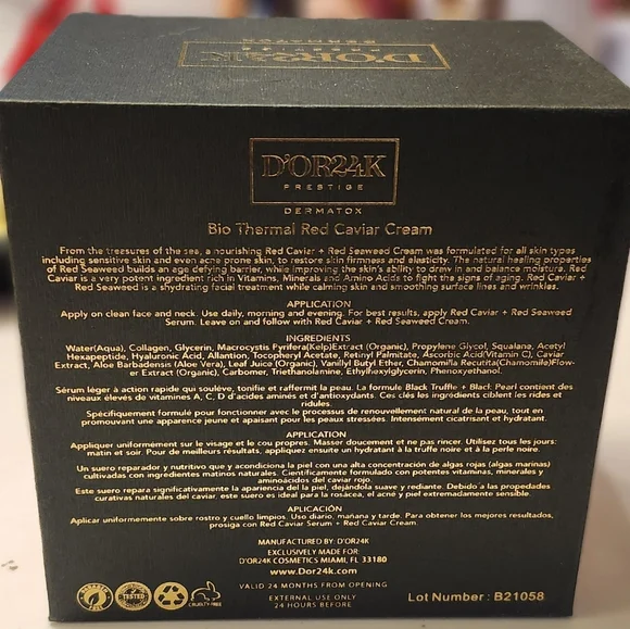 NIB-Red Caviar Cream Dermatox Big Thermal Skincare - Picture 5 of 6